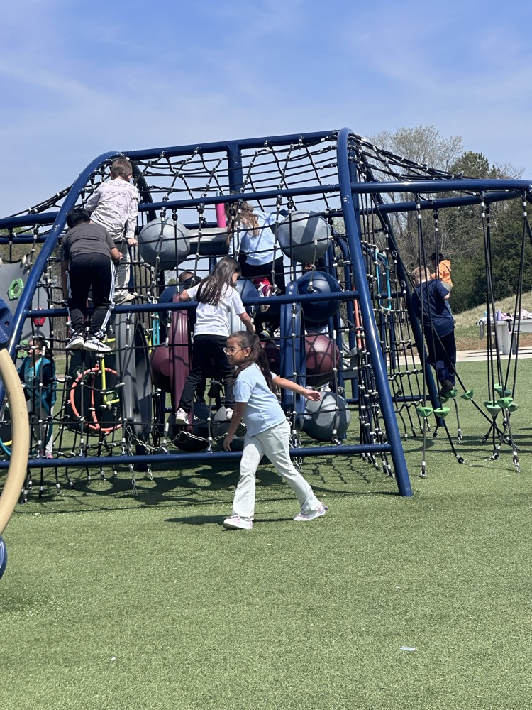 second graders at the park