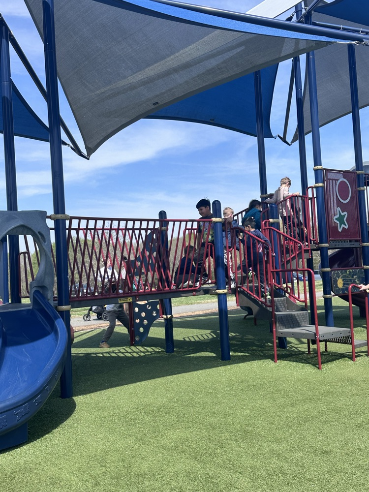 second graders at the park