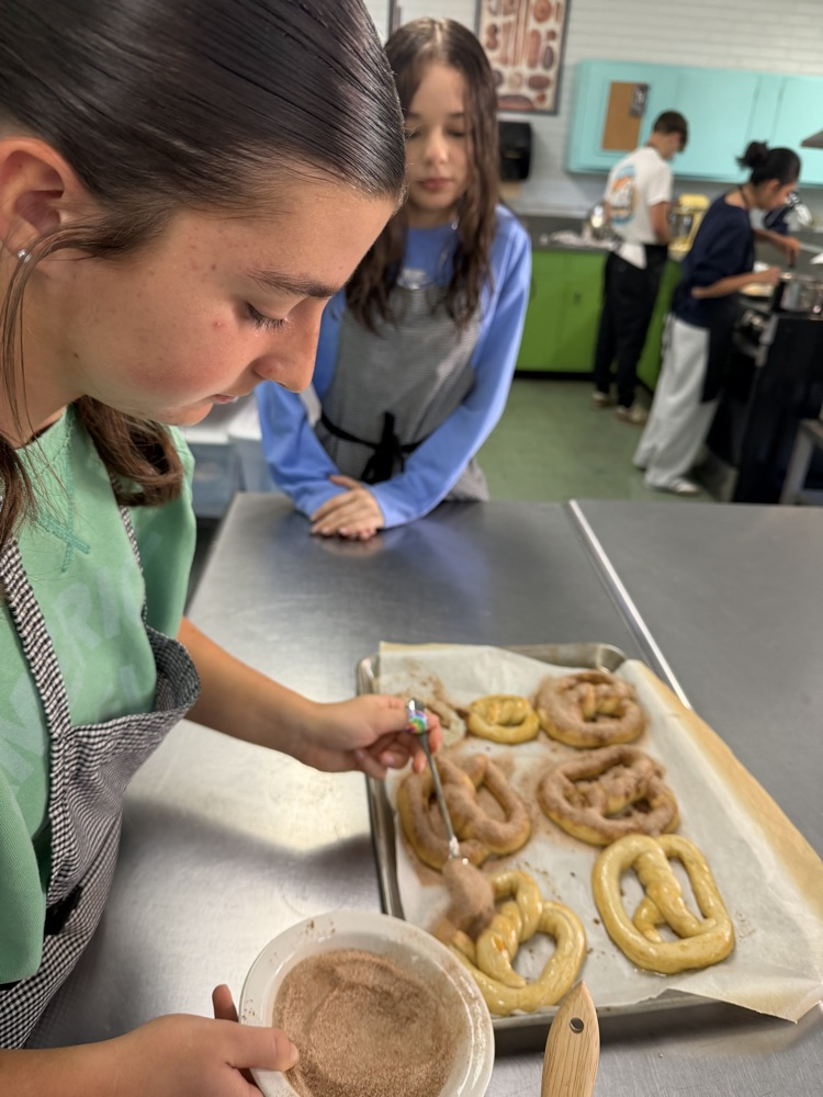Mrs. Sain's Foods I class enjoyed making pretzels! It's a favorite because they are so good!