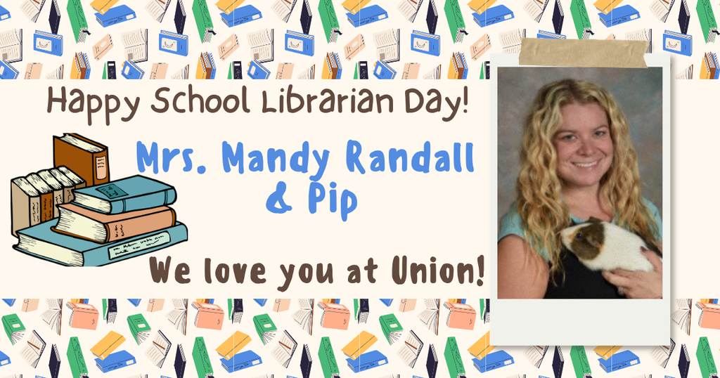Happy School Librarian Day to Mrs. Randall & Pip 