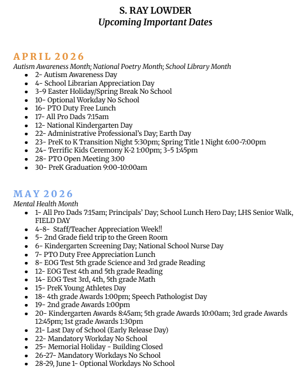Dates