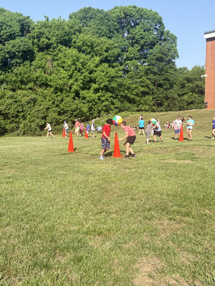 kids with a beach ball