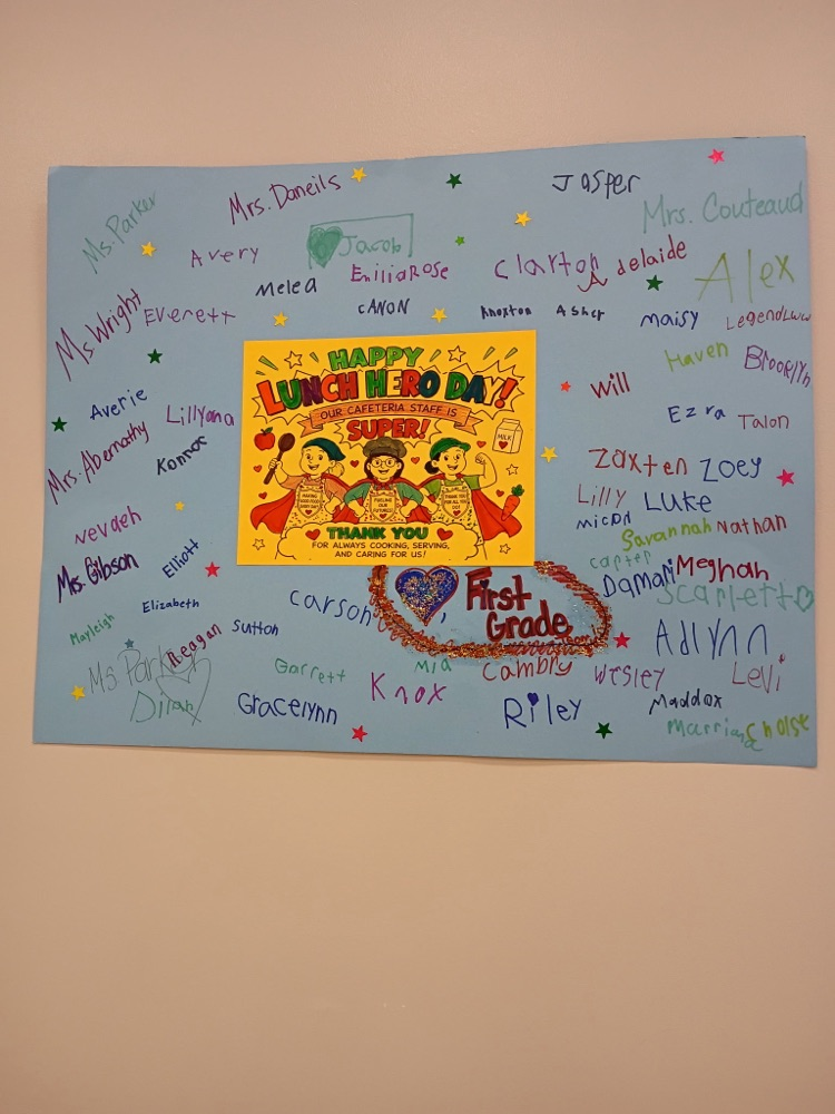 Art created by students for Cafeteria Appreciation Week!