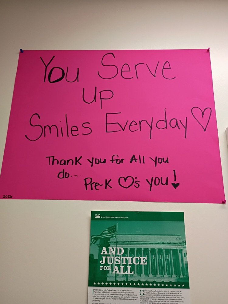 Art created by students for Cafeteria Appreciation Week!