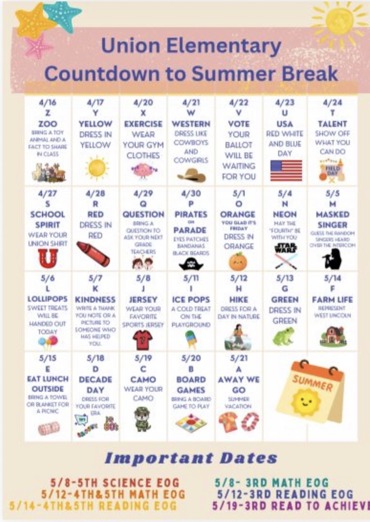 union countdown calendar