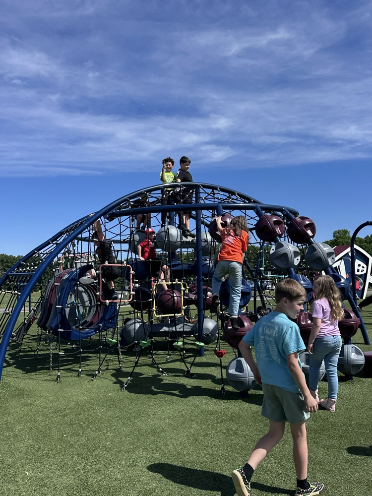 second graders playing 