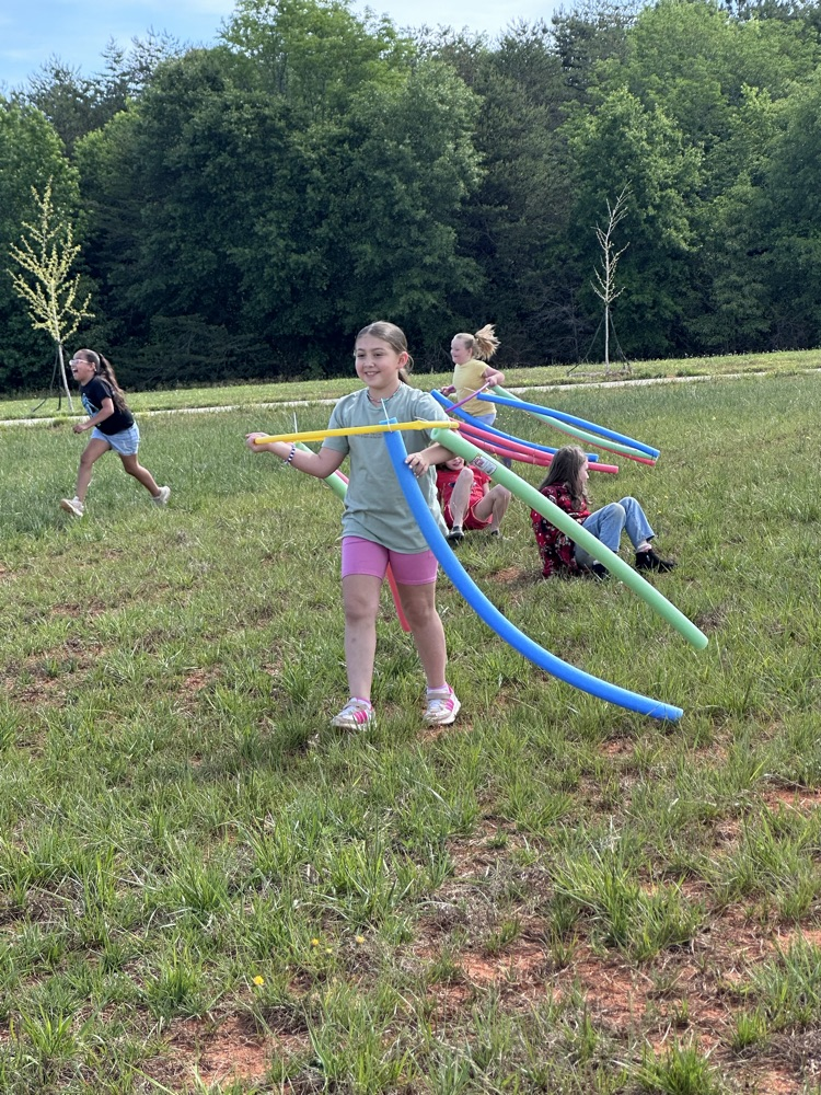 a girl playing octopus tag