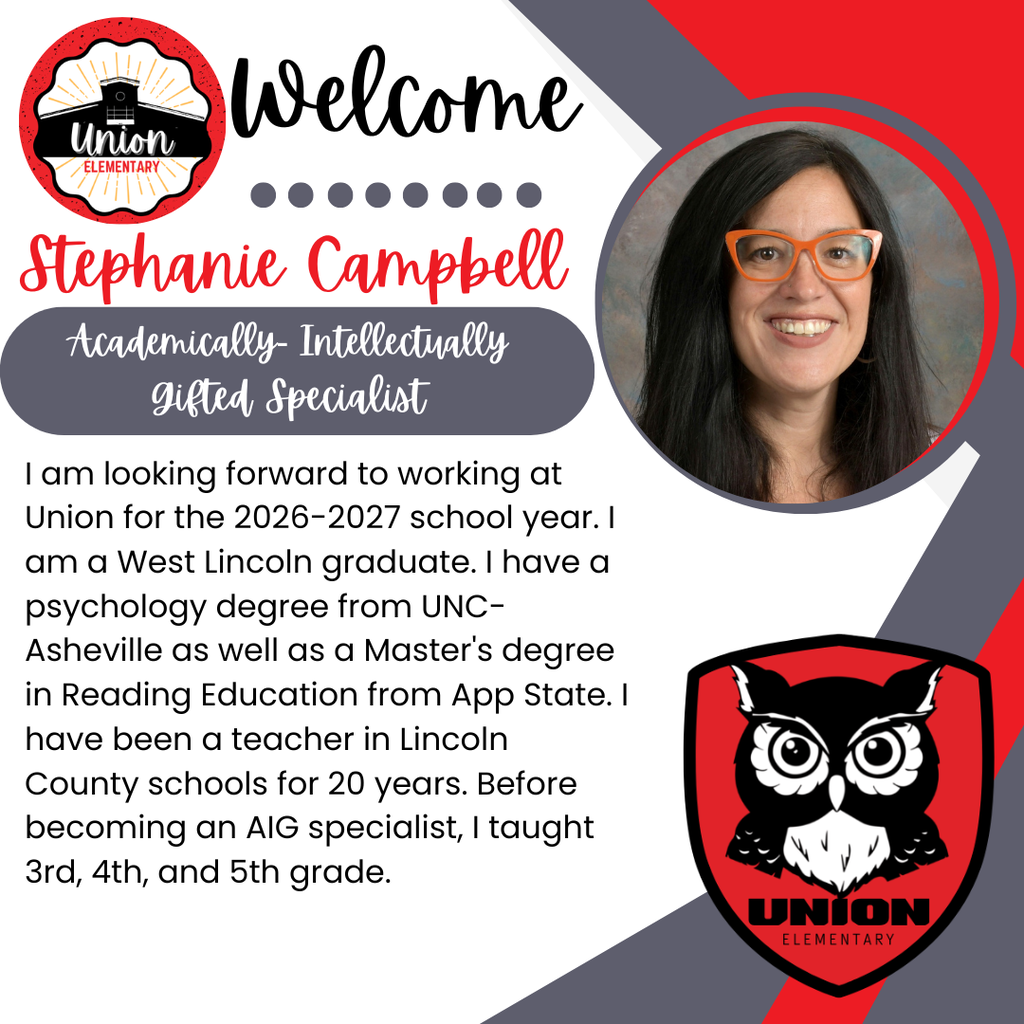 An introduction to Stephanie Campbell, an academically intellectually gifted specialist, with a photo and a Union logo.