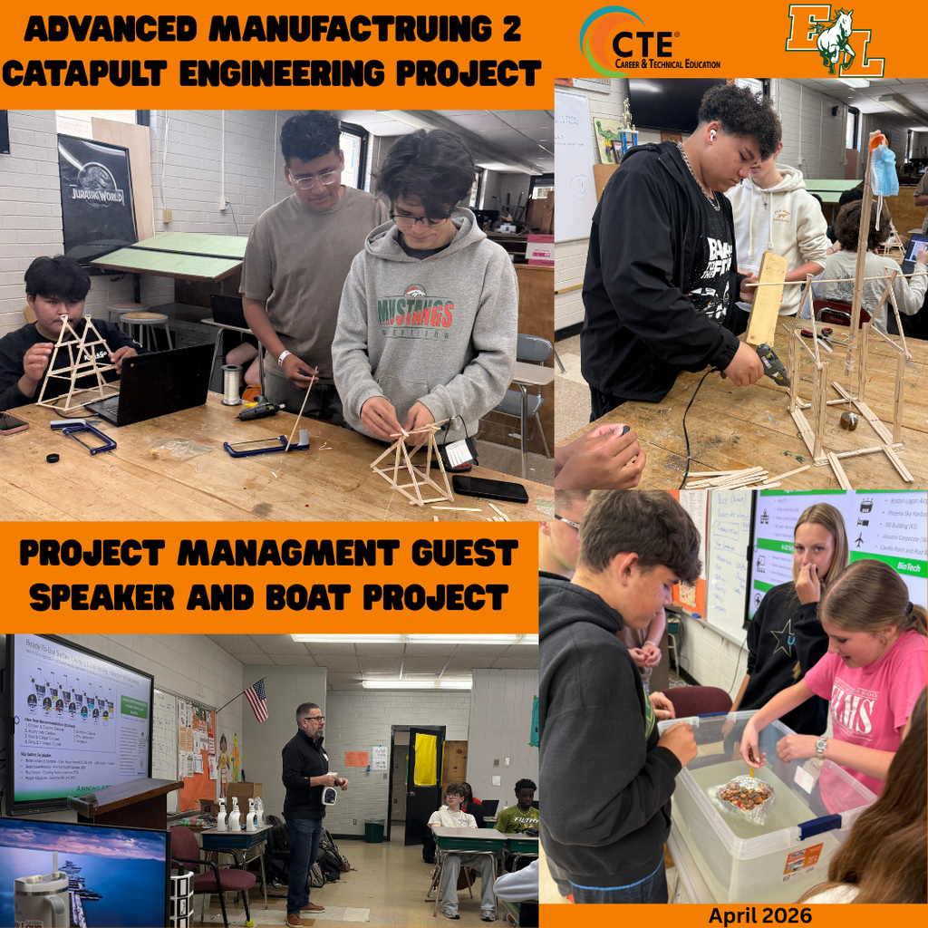students working on class projects