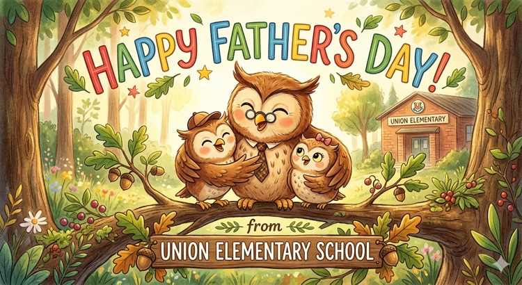 three owls hugging with a caption that says happy Father's Day
