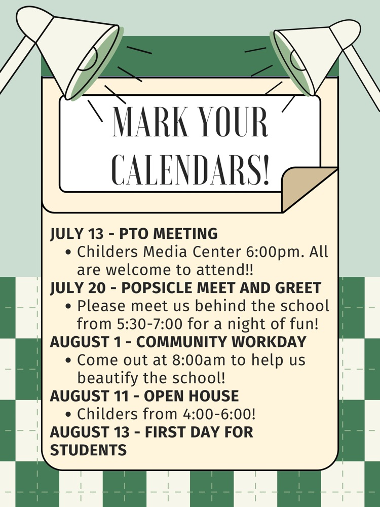 Upcoming Dates 