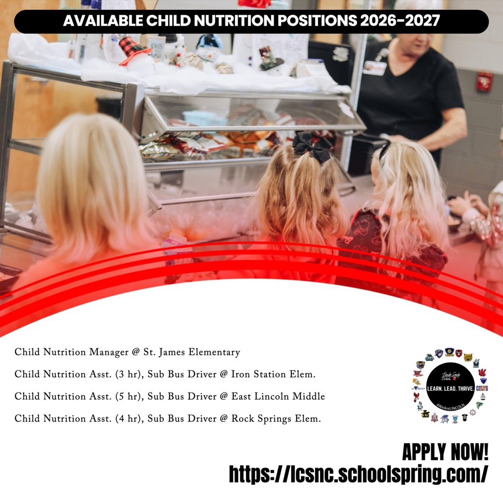 A flyer displays job openings for 2026-2027 with children seated at a lunch counter and a woman in the background.