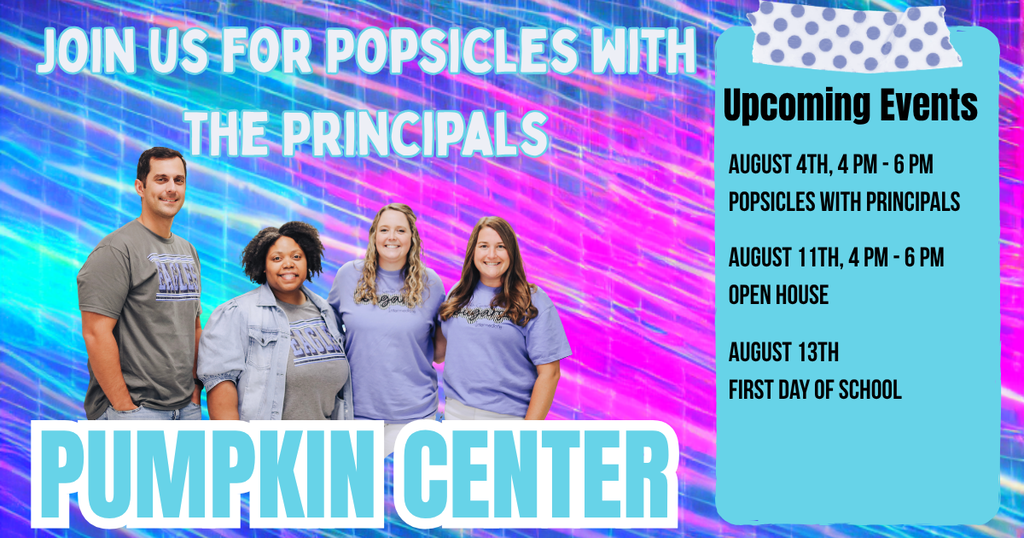 Popsicles with Principals Event