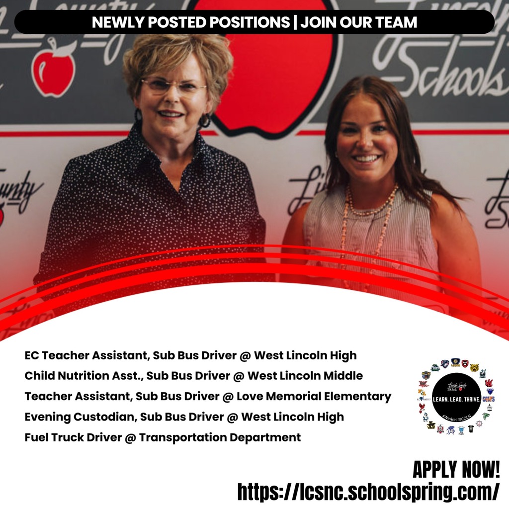 Two women stand smiling next to an advertisement. A link is provided to apply for positions.