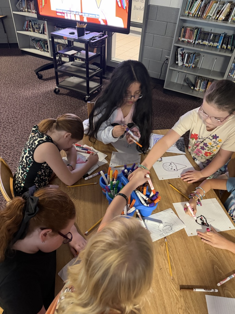 Students in Mrs. Parks worked their artistic sides