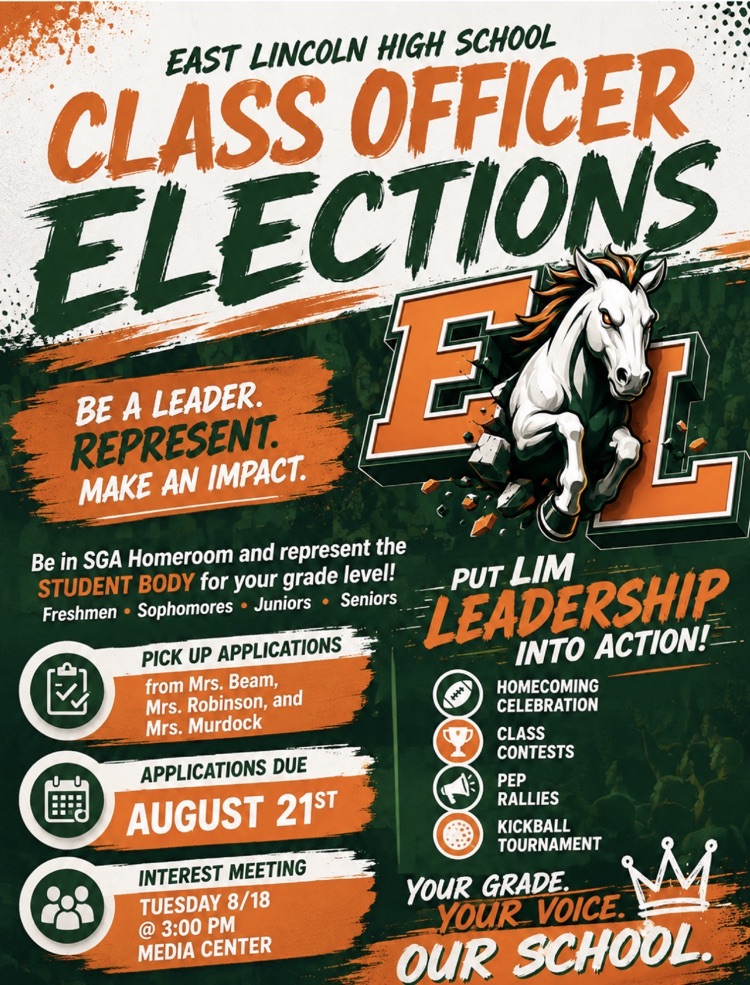Class officer applications are due by Friday.