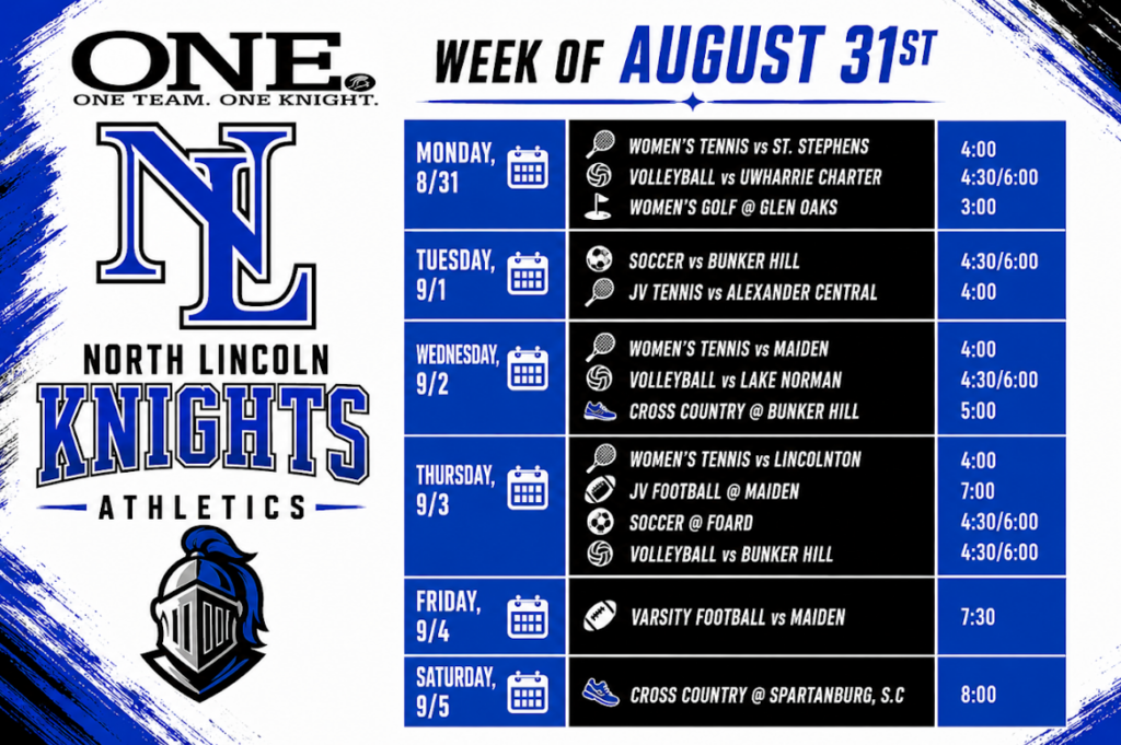This Week's athletic events
