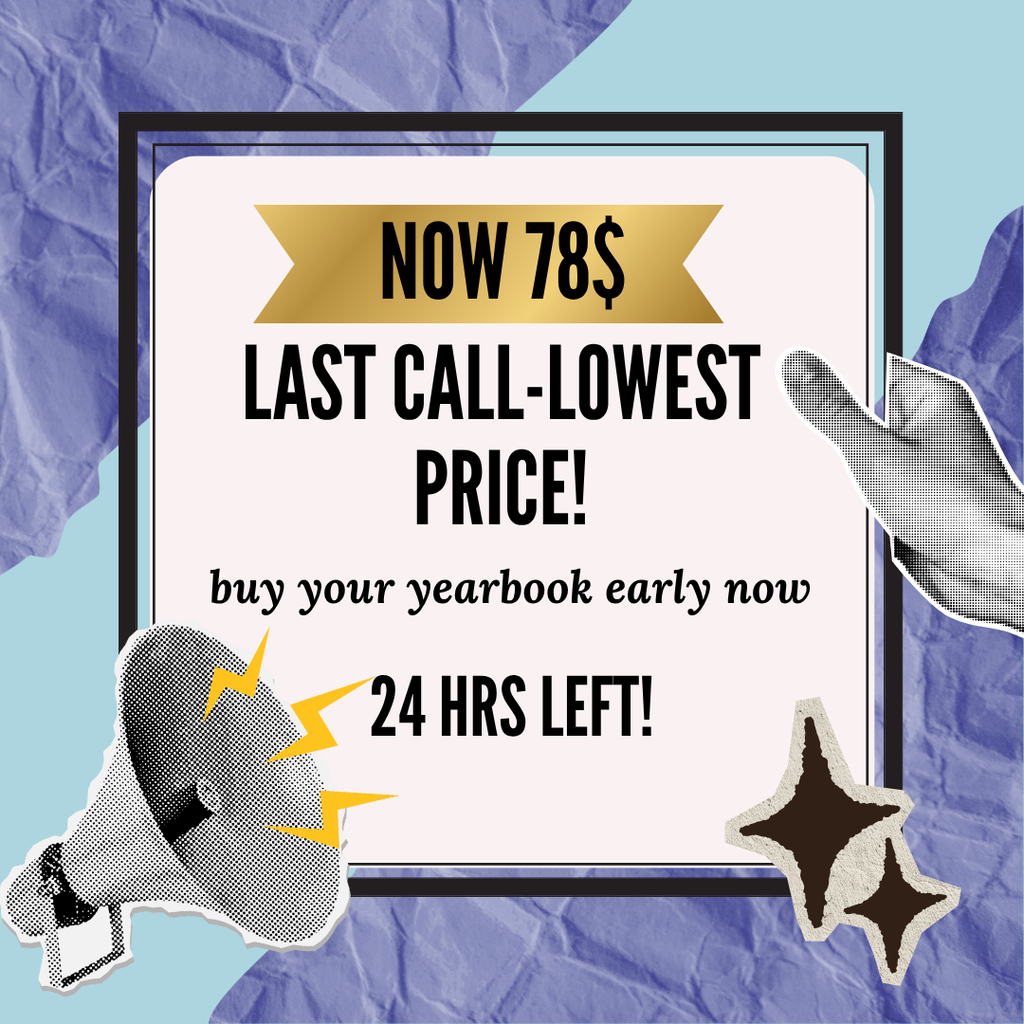 Yearbook Ad to purchase the 2026-27 yearbook for $78. Prices increase on August 29th.