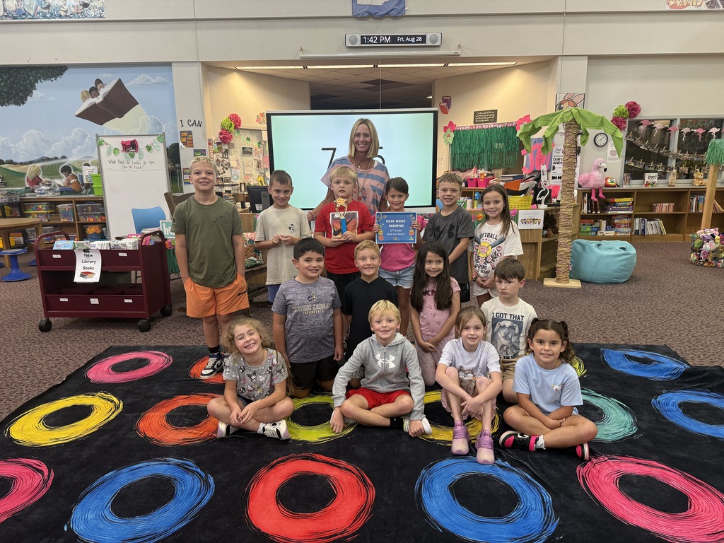 Second Grade Math Fact Fluency Winners