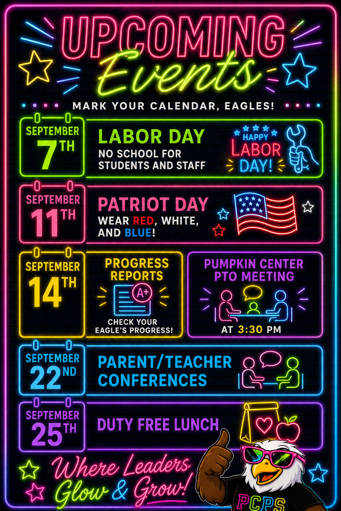 Upcoming September Events for PCPS