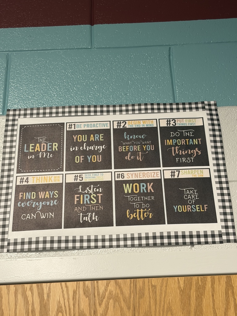 Poster with a black and white checkered pattern. It features phrases like "Leader," "Find Ways," "Work Together," and "First" in various sizes and colors.