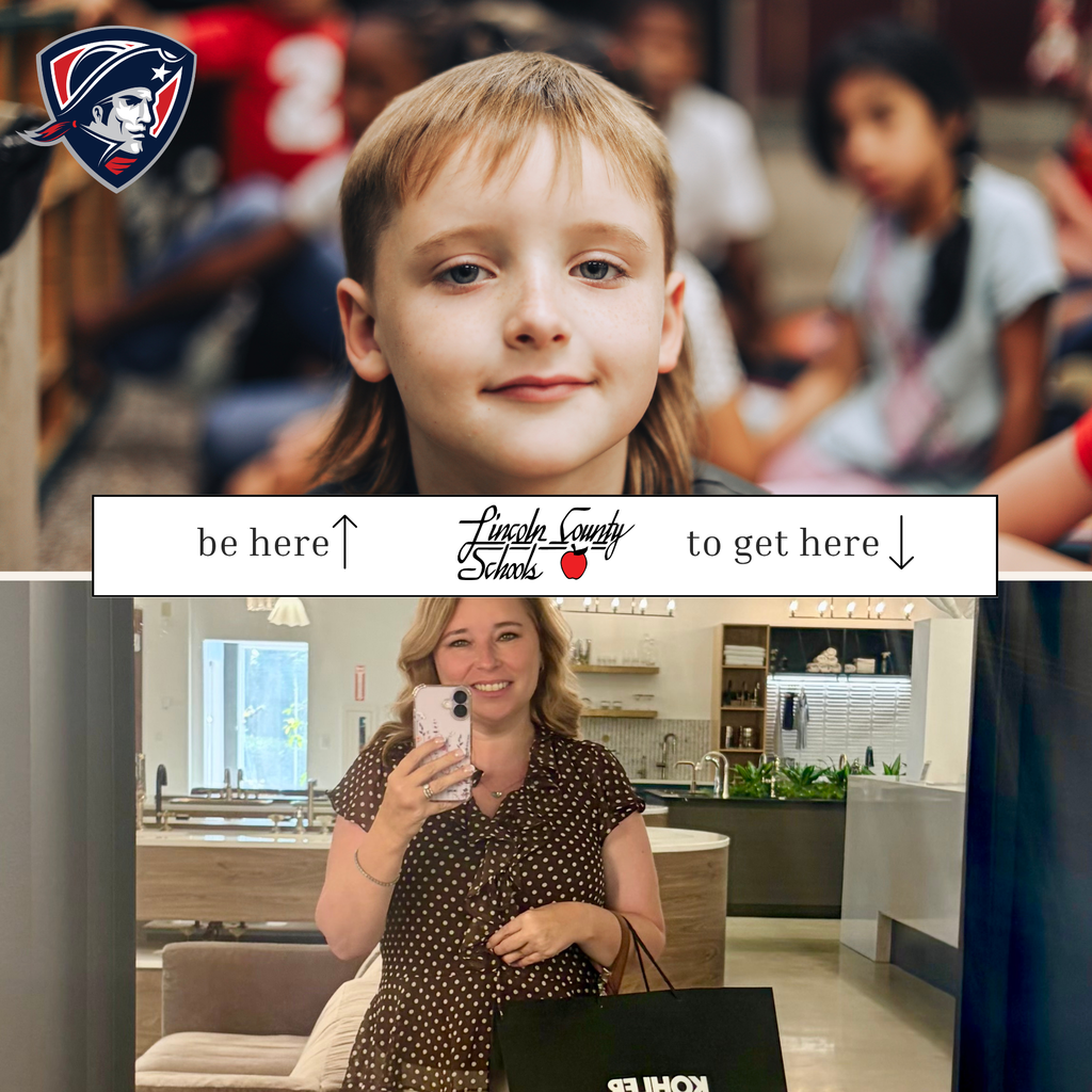 A collage featuring a smiling young boy and a woman holding a handbag, with text overlay "be here" and "to get here".