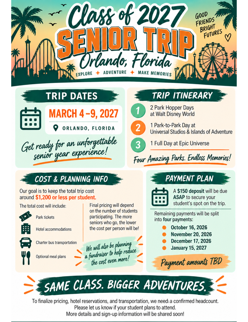 2027 Senior Trip