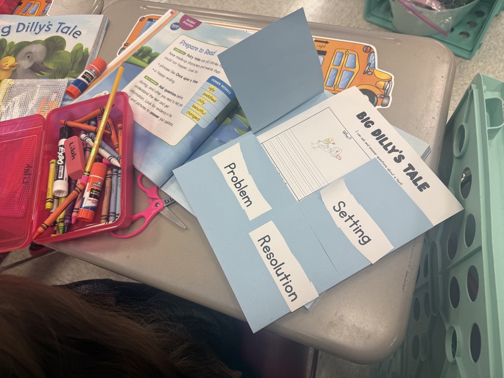 Example of student graphic organizer for Big Dilly's Tale