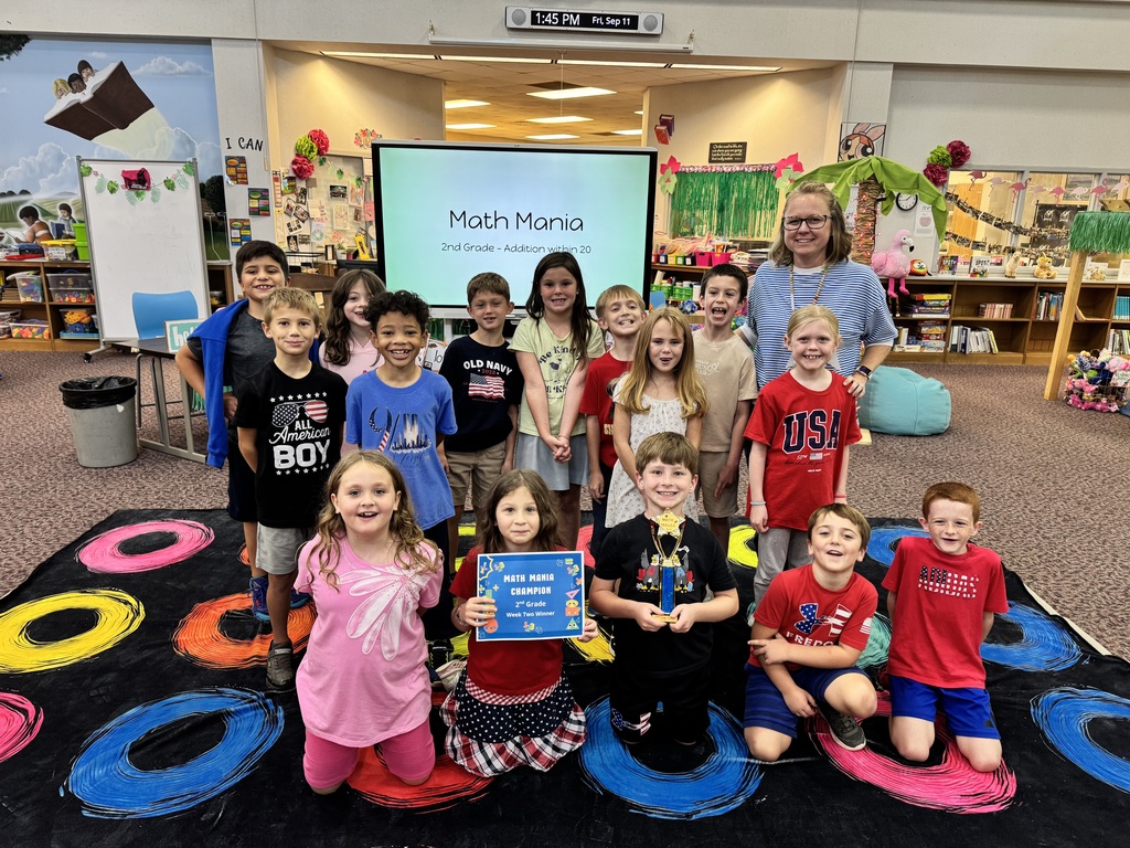 2nd Grade Math Mania Winners