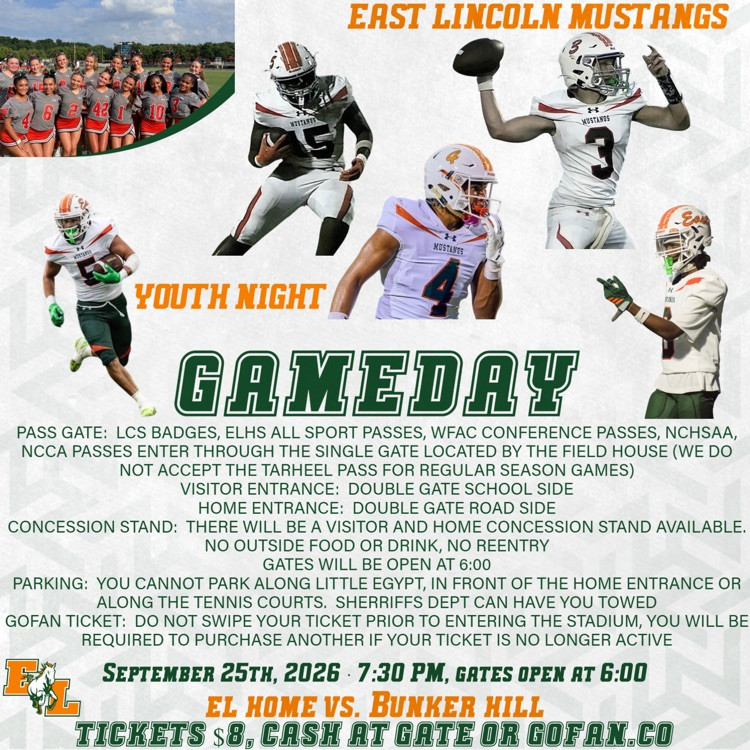 Gameday info