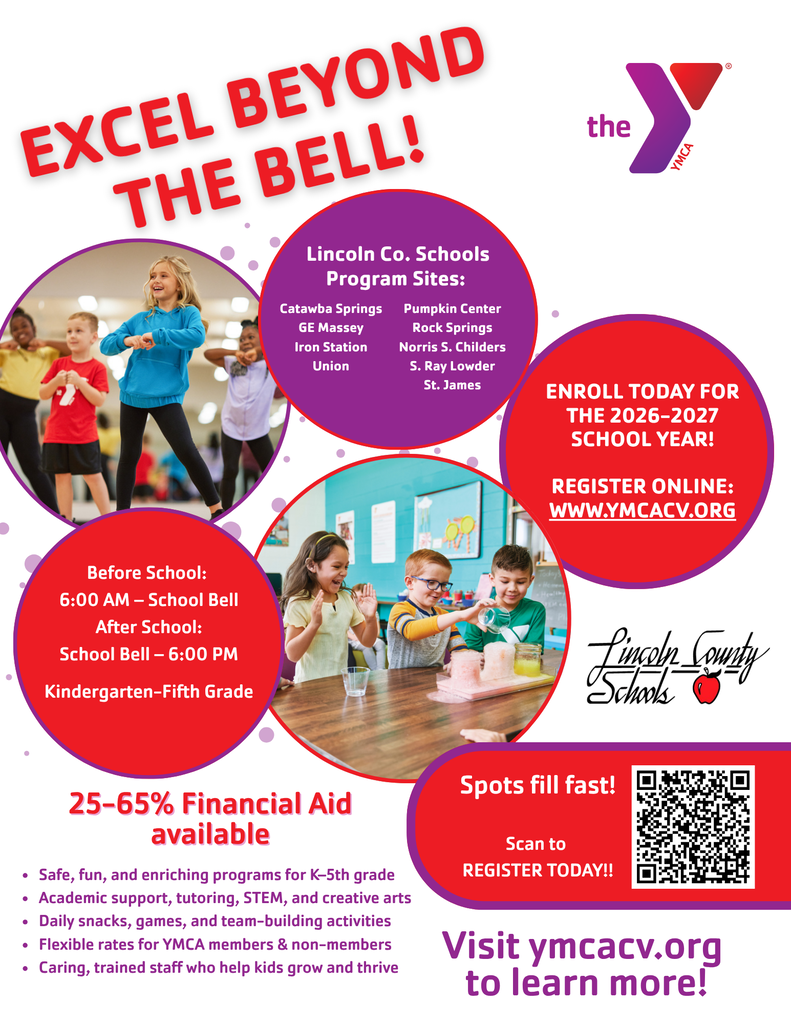 An advertisement shows children in various activities, including dancing, eating, and learning. A QR code is included.
