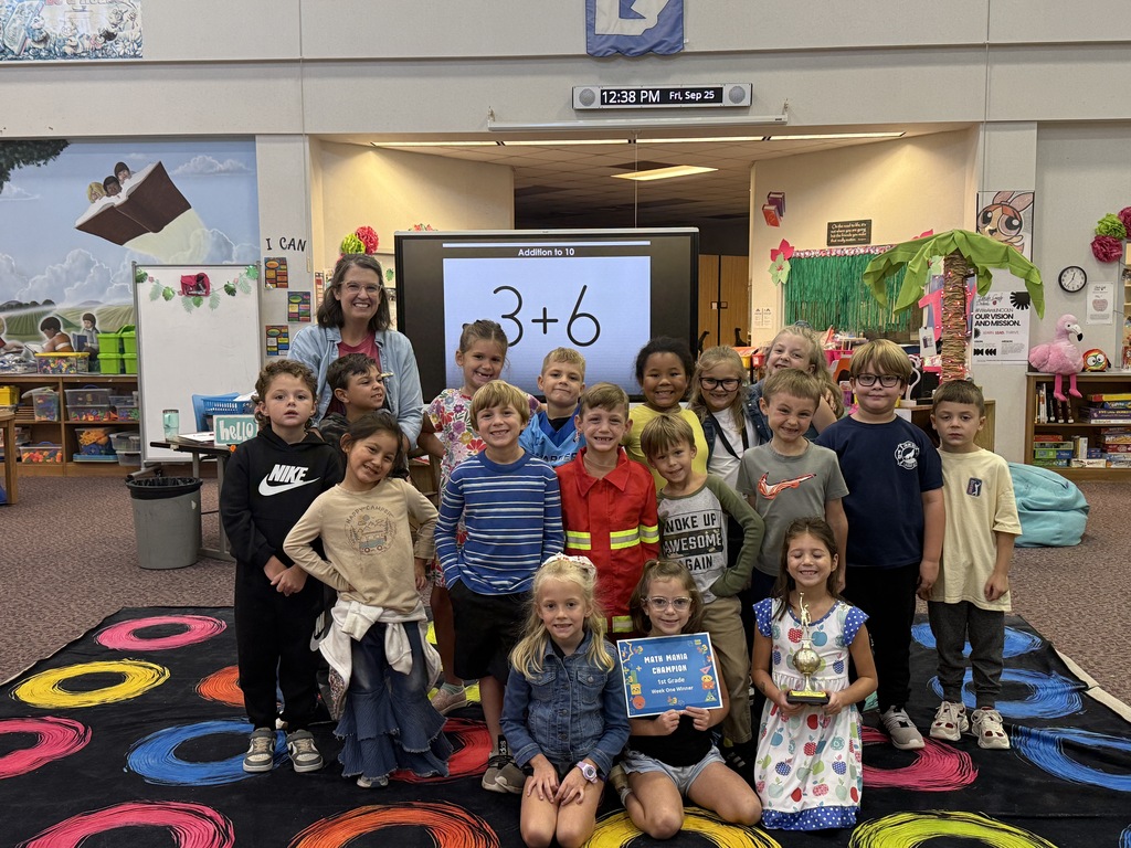 1st Grade Math Mania (math fact fluency) Winners