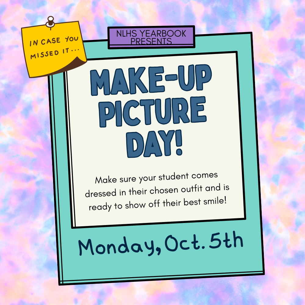 NLHS Make-up photos are Monday, October 5th.