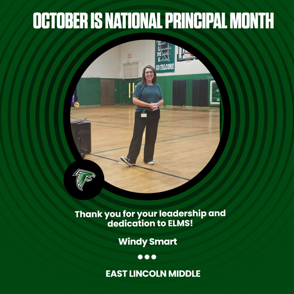 Poster with a photo of a woman in a gym. Green background. Text: "Thank you for your leadership and dedication to ELMs!"