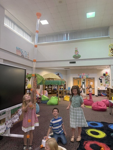 Students exploring with Air Toobz