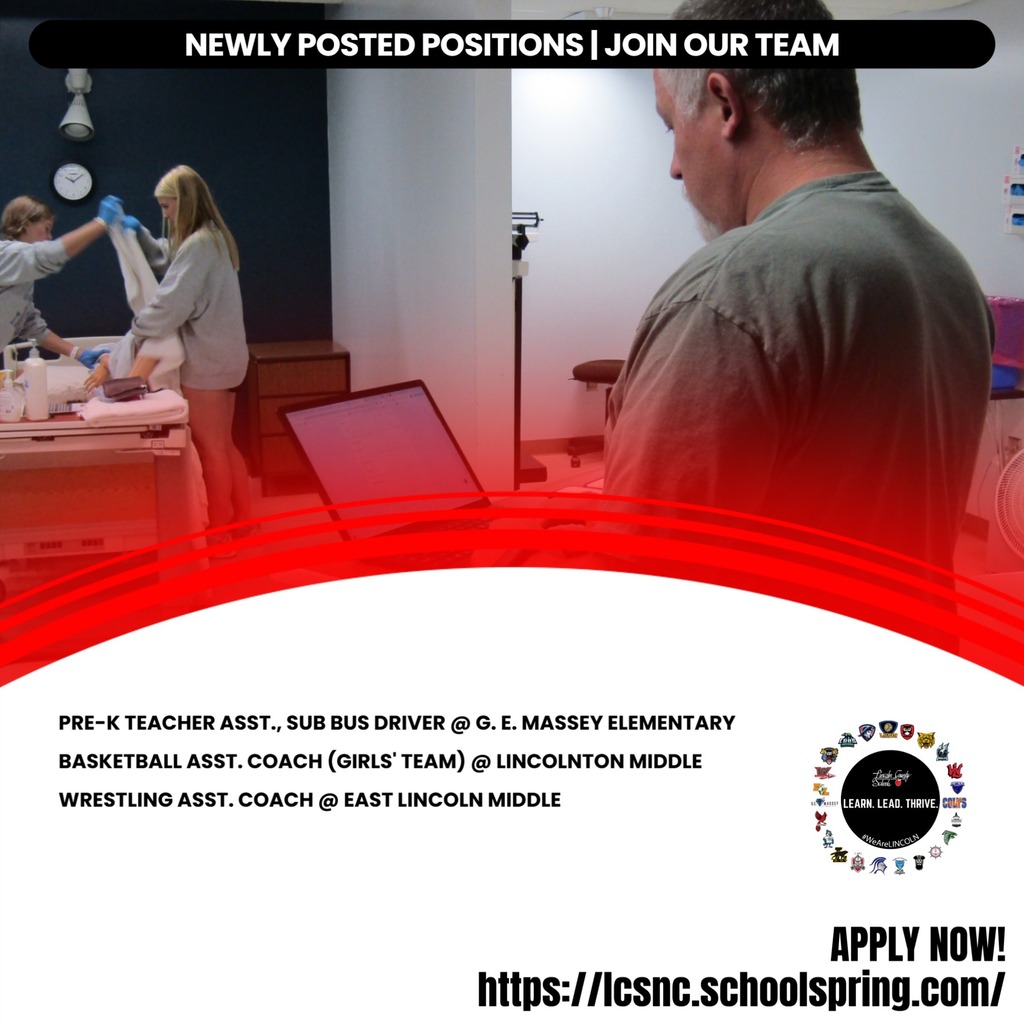 An ad for open positions shows a man in front of a laptop and three people working.