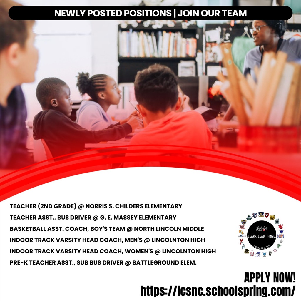 Job advertisement with group of children and adults seated and standing. A website address is at the bottom.