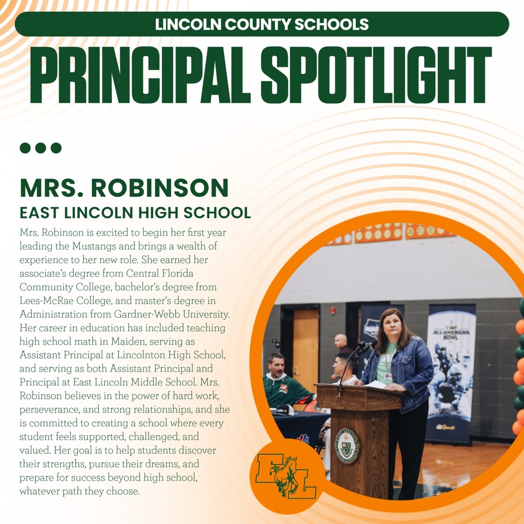 A poster with green and white text and a photo of a woman speaking at a podium.