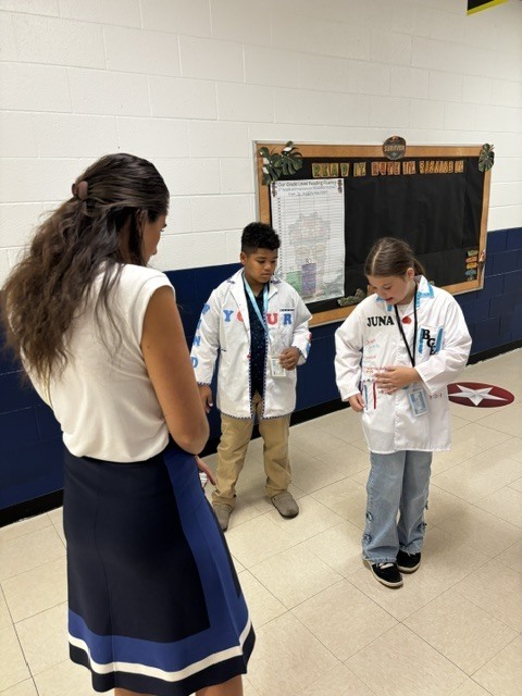 Student Lighthouse team showcasing Leader In Me initiatives