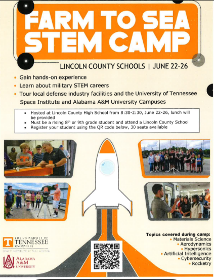 Farm to Sea STEM Camp- Current 7th & 8th graders