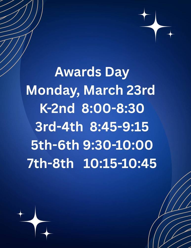 Awards Day March 23rd
