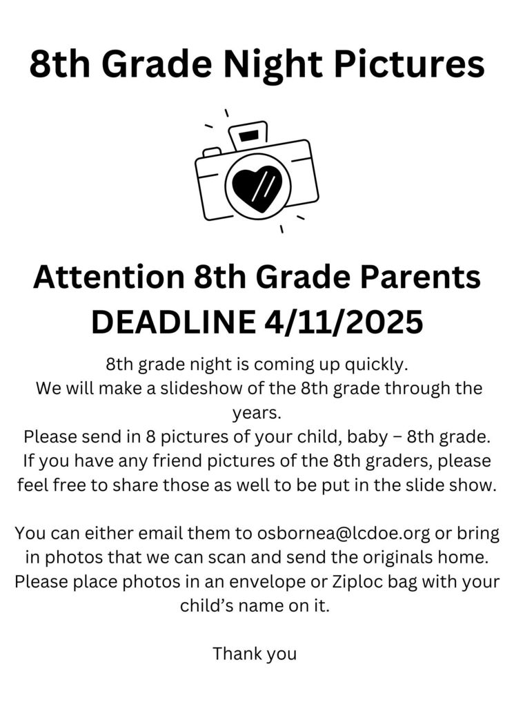 Attention 8th Grade