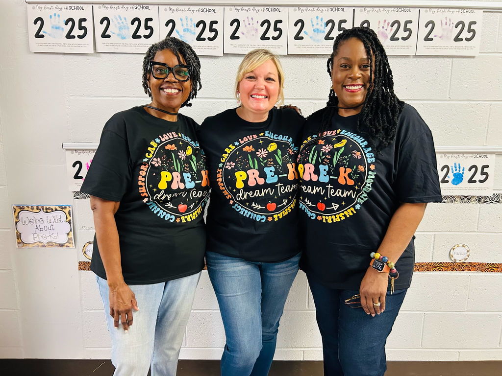 LCA Pre-K teachers are all smiles, greeting students!
