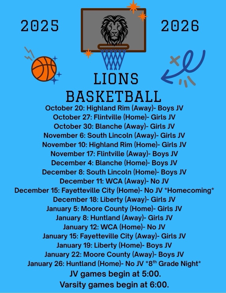 Updated Basketball Schedule
