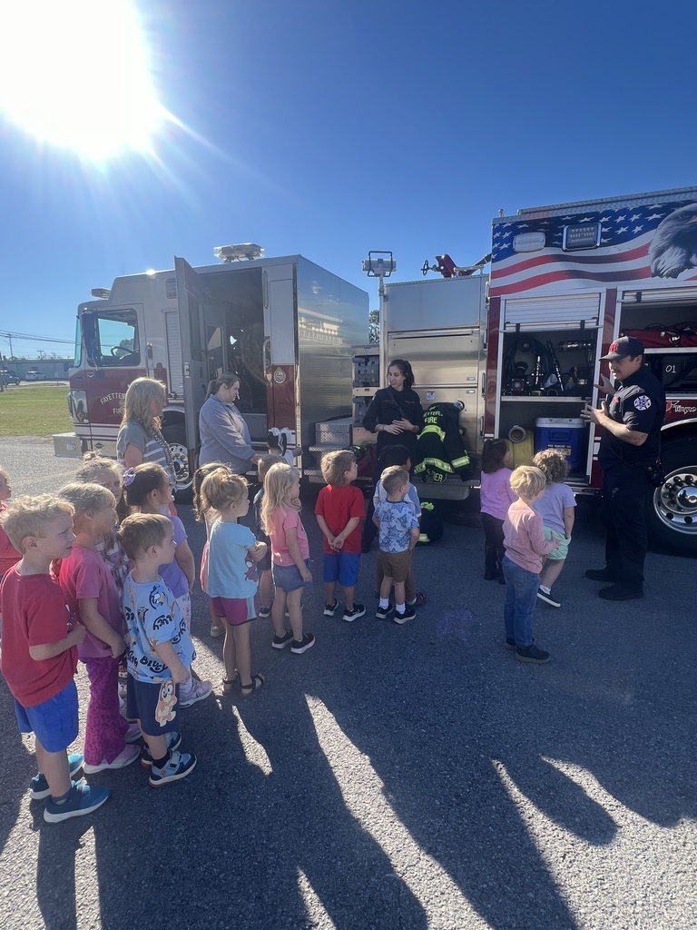 Firetruck visit with Mrs. Nikki’s Prek Class.