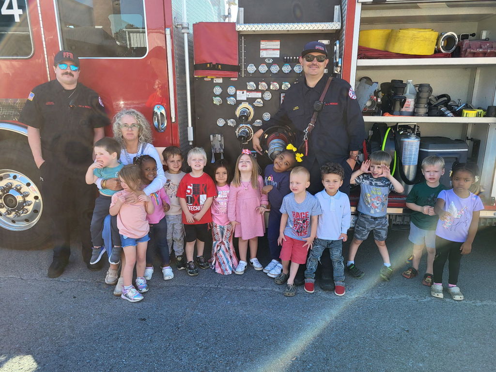 Ms. Munasamy's class is learning about firefighters.