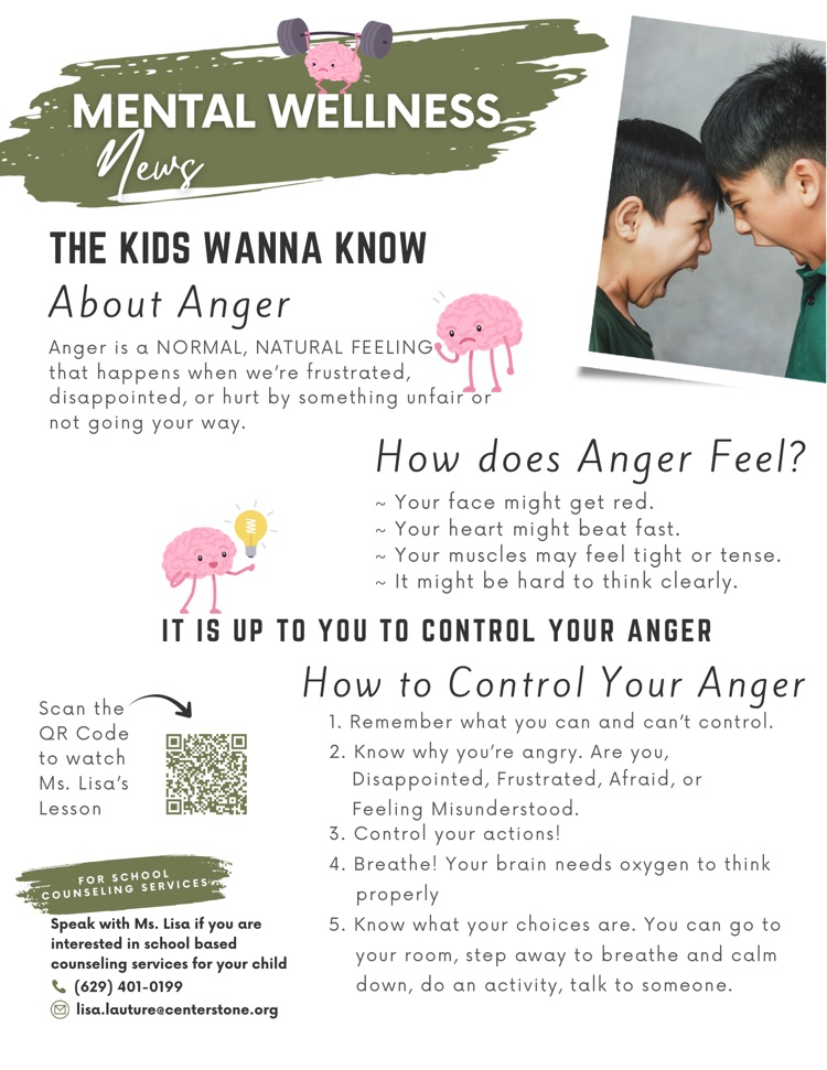 Mental Wellness Newsletter from Ms. Lisa!