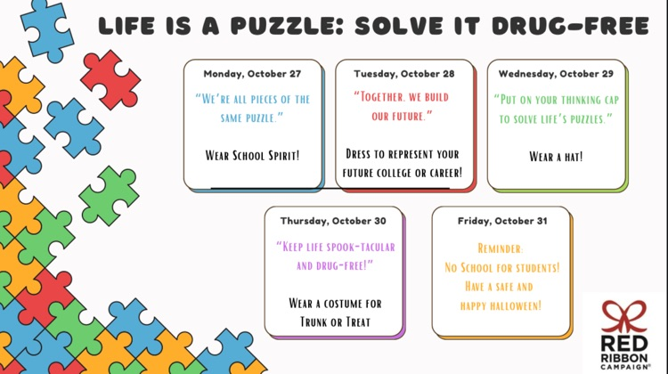 Red Ribbon Week is next week!