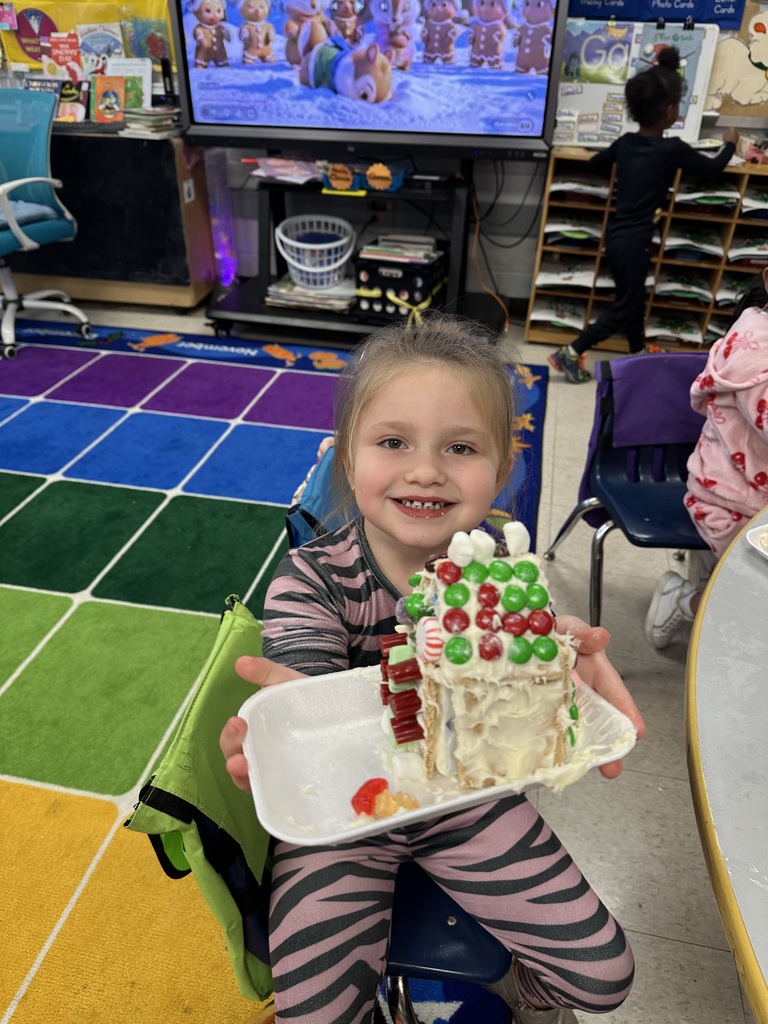 Gingerbread houses in Mrs. Audrey's class!