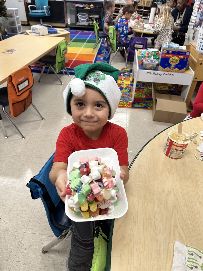 Gingerbread houses in Mrs. Audrey's class!